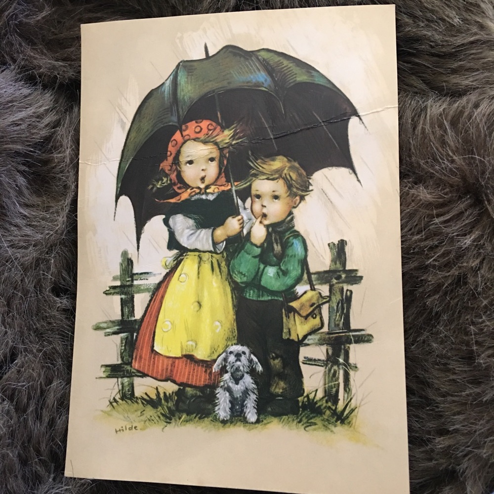Vintage 60s Kruger Made in Germany postcard